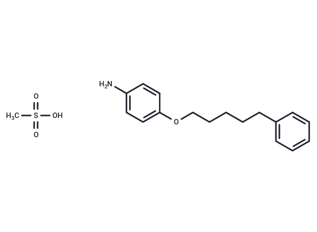 化合物 Aniline, p-(5-phenylpentyloxy)-, methanesulfonate|T30076|TargetMol