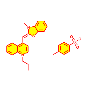 (Z)-4-((3-甲基苯并[d]噻唑-2(3H)-亚基)甲基)-1-丙基喹啉-1-鎓4-甲基苯磺酸盐