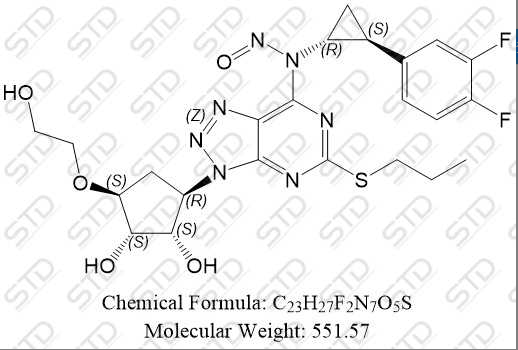 替格瑞洛杂质168 (N-亚硝基替格瑞洛)