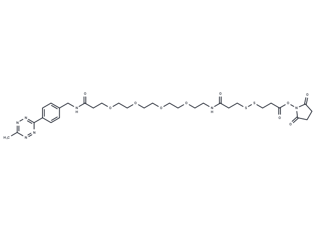 化合物 Methyltetrazine-PEG4-SS-NHS ester|T18351|TargetMol