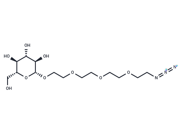 化合物 Azido-PEG4-beta-D-glucose|T14443|TargetMol