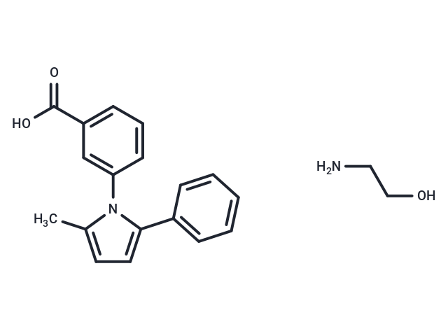 化合物 Benzoic acid, m-(2-methyl-5-phenylpyrrol-1-yl)-, compd. with 2-aminoethanol (1:1)|T30398|TargetMol