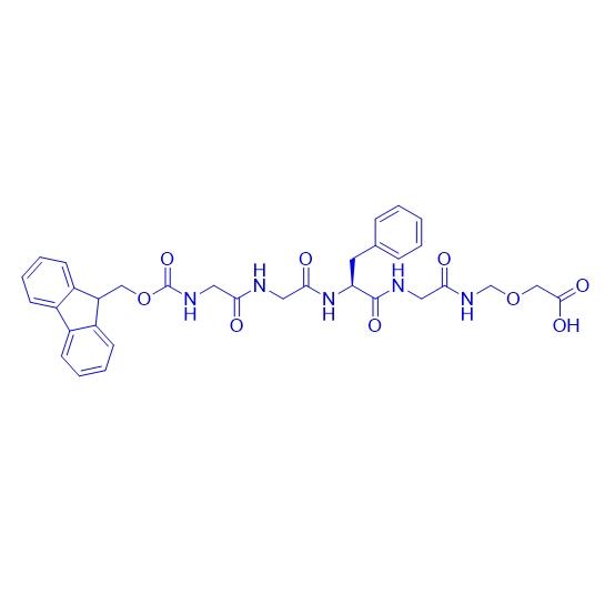 Fmoc-Gly-Gly-Phe-Gly-NH-CH2-O-CH2COOH 2264011-98-3.png