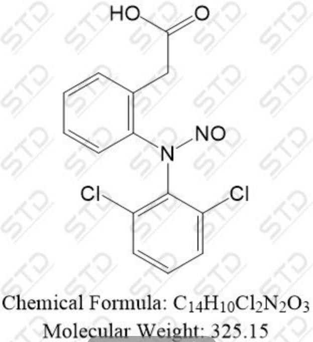 双氯芬酸杂质40 (N-亚硝基双氯芬酸) 66505-80-4