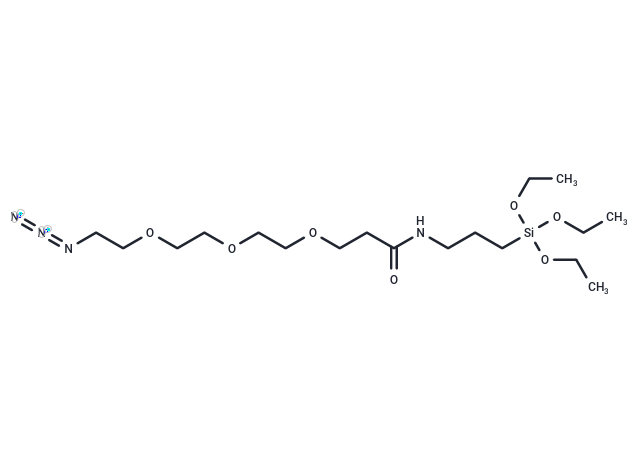 化合物 Azido-PEG3-amide-C3-triethoxysilane|T17500|TargetMol