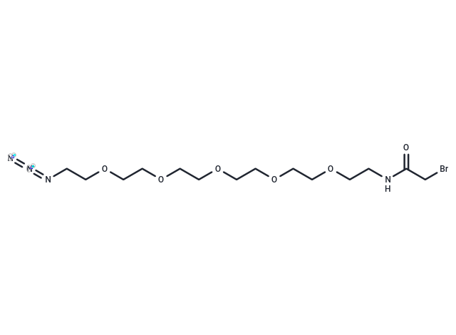 化合物 Bromoacetamido-PEG5-azide|T14826|TargetMol