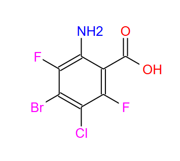 2-氨基-4-溴-5-氯-3,6-二氟苯甲酸