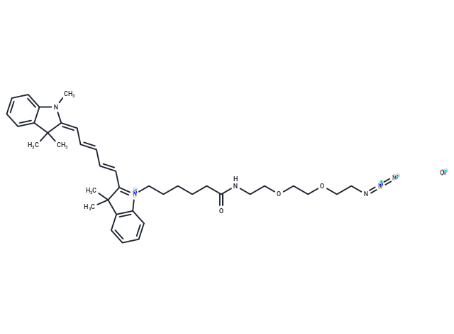 化合物 N-Methyl-N'-(azido-PEG2-C5)-Cy5|T18445|TargetMol
