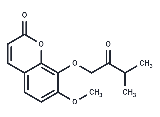 化合物 7-Methoxy-8-(3-methyl-2-oxobutoxy)-2H-1-benzopyran|T125498|TargetMol
