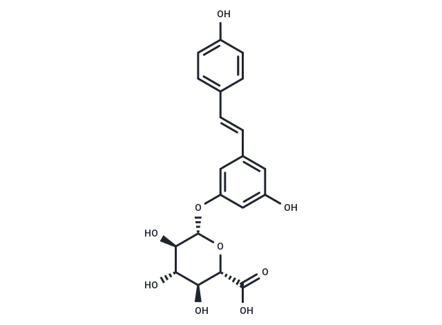 化合物 trans-Resveratrol-3-O-β-D-Glucuronide|T87558|TargetMol