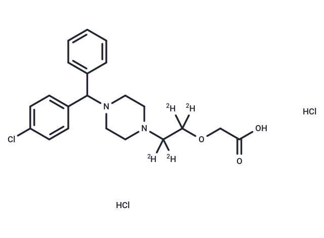 化合物 Cetirizine D4 dihydrochloride|T19233|TargetMol