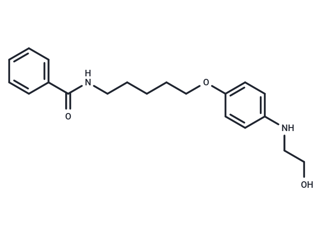 化合物 Benzamide, N-(5-(p-((2-hydroxyethyl)amino)phenoxy)pentyl)-|T30339|TargetMol