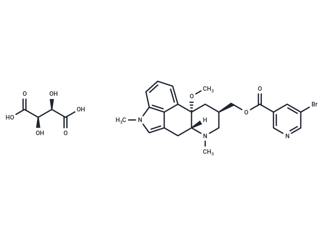 化合物 Nicergoline tartrate|T1132L|TargetMol