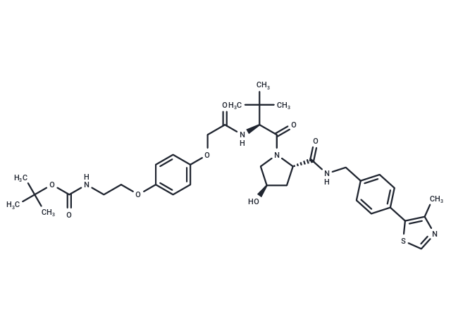 化合物 (S,R,S)-AHPC-O-Ph-PEG1-NH-Boc|T18672|TargetMol