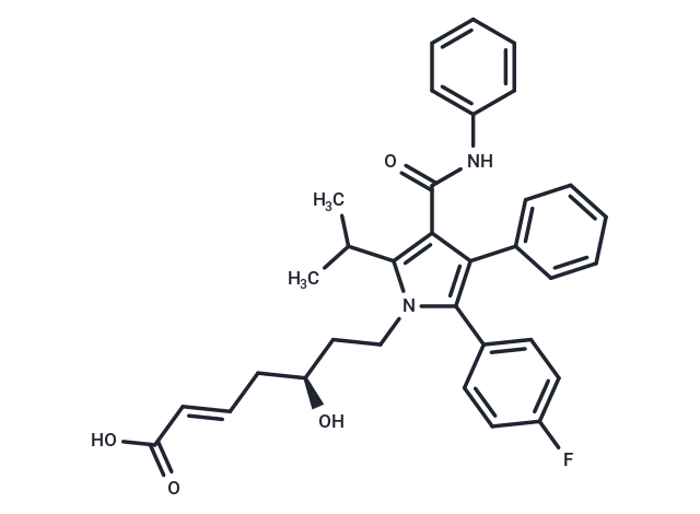 化合物 Atorvastatin 3-Deoxyhept-2E-Enoic Acid|T10399|TargetMol