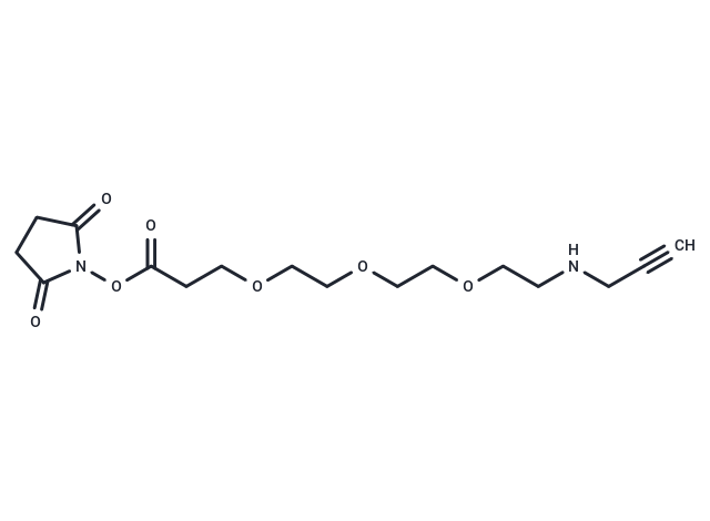 化合物 Propargyl-NH-PEG3-C2-NHS ester|T18562|TargetMol