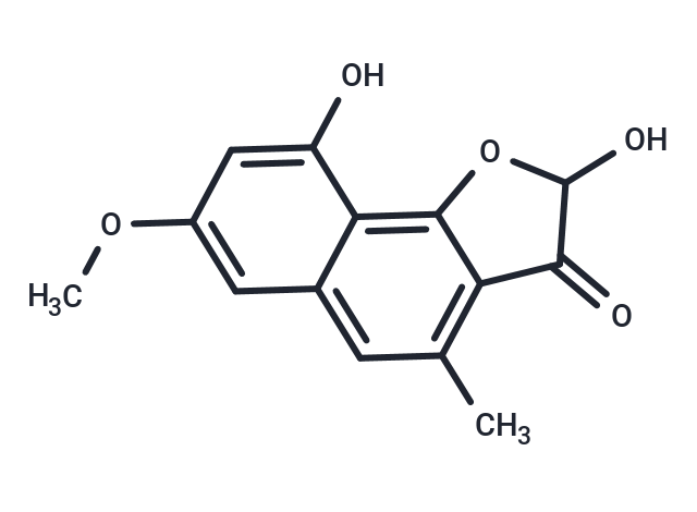 化合物 2,9-Dihydroxy-7-methoxy-4-methylnaphtho[1,2-b]fura|T125732|TargetMol