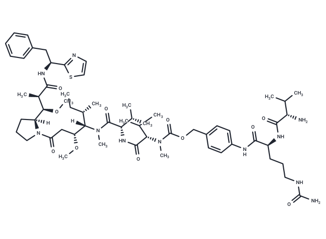 化合物 Vat-Cit-PAB-Monomethyl Dolastatin 10|T18869|TargetMol