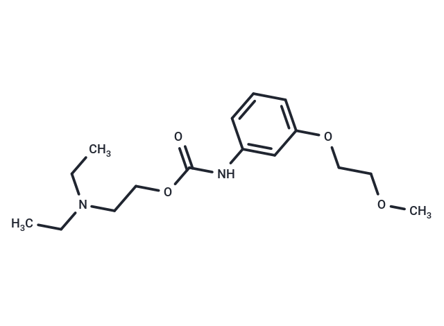 化合物 Carbanilic acid, m-(2-methoxyethoxy)-, 2-(diethylamino)ethyl ester|T30721|TargetMol
