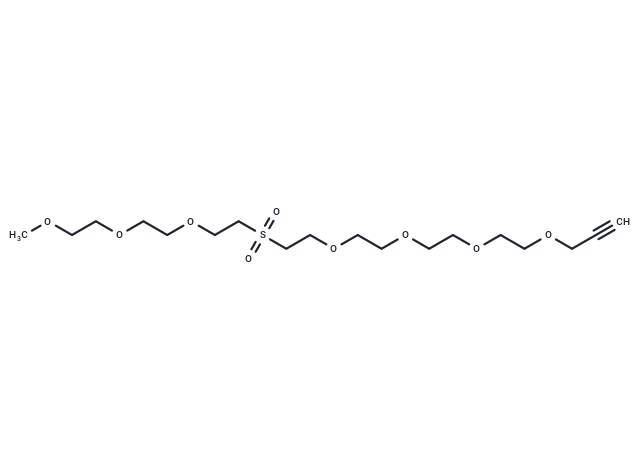 化合物 m-PEG3-Sulfone-PEG4-propargyl|T18189|TargetMol