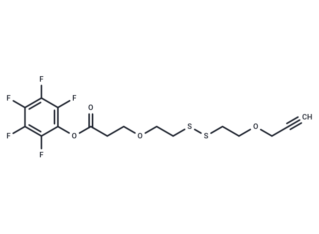 化合物 Propargyl-PEG1-SS-PEG1-PFP ester|T16591|TargetMol
