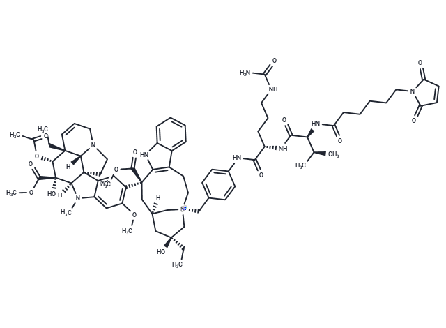 化合物 MC-Val-Cit-PAB-vinblastine|T18330|TargetMol
