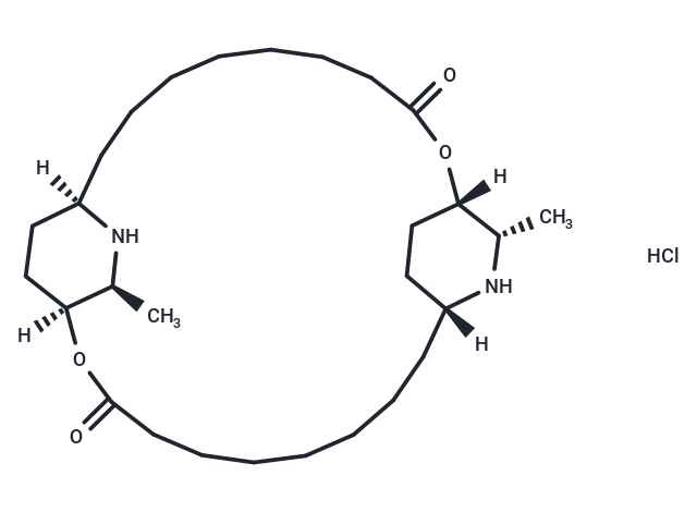 化合物 Carpaine hydrochloride|T10685L|TargetMol