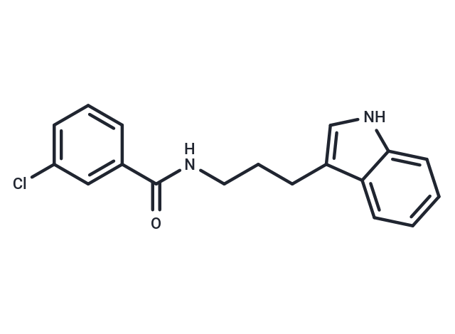 化合物 Benzamide, 3-chloro-N-(3-(1H-indol-3-yl)propyl)-|T30329|TargetMol