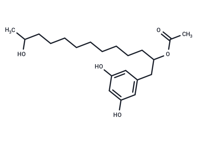 化合物 5-(2-Acetoxy-12-hydroxytridecyl)-1,3-benzenediol|T126037|TargetMol