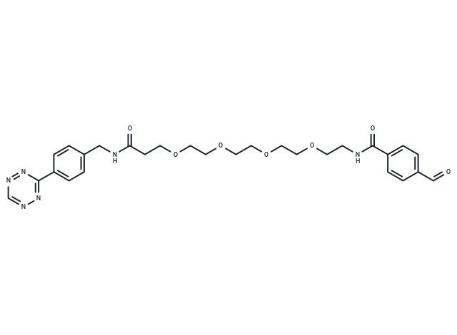 化合物 Tetrazine-Ph-PEG4-Ph-aldehyde|T18800|TargetMol
