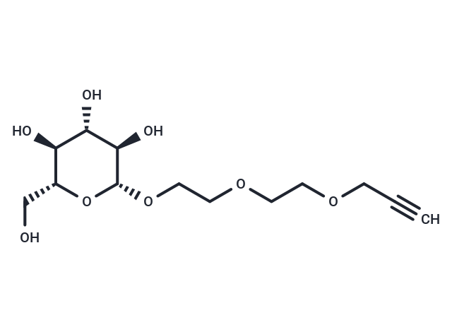 化合物 Propargyl-PEG2-beta-D-glucose|T18575|TargetMol