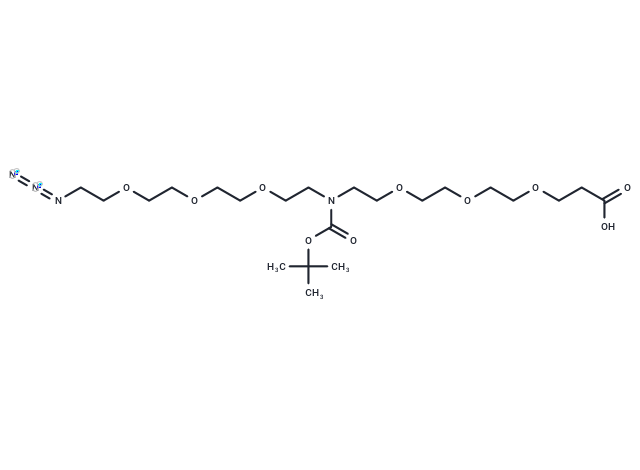 化合物 N-(Azido-PEG3)-N-Boc-PEG3-acid|T16188|TargetMol