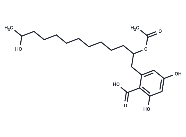 化合物 2-(2-Acetoxy-12-hydroxytridecyl)-4,6-dihydroxybenz|T126038|TargetMol