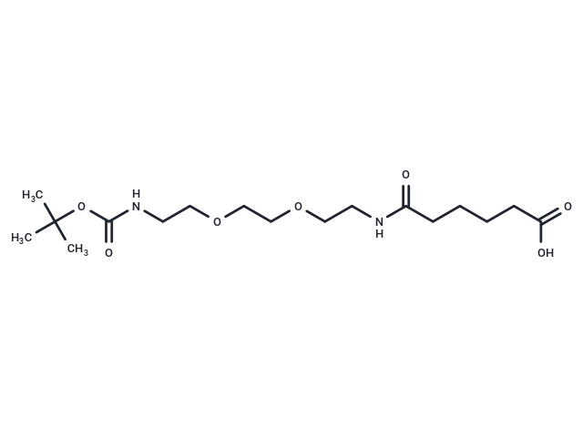 化合物 Boc-NH-PEG2-C2-amido-C4-acid|T18623|TargetMol
