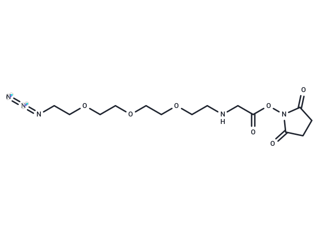 化合物 Azido-PEG3-aminoacetic acid-NHS ester|T14425|TargetMol