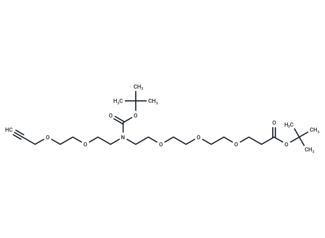 化合物 N-(Propargyl-PEG2)-N-Boc-PEG3-t-butyl ester|T16246|TargetMol