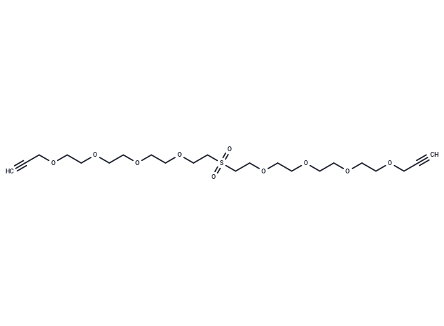 化合物 Propargyl-peg3-sulfone-peg3-propargyl|T18581|TargetMol