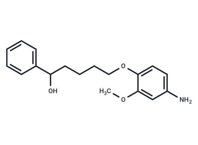 化合物 5-(4-amino-2-methoxyphenoxy)-1-phenylpentan-1-ol|T30416|TargetMol