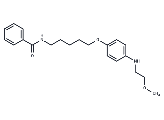 化合物 Benzamide, N-(5-(p-((2-methoxyethyl)amino)phenoxy)pentyl)-|T30340|TargetMol