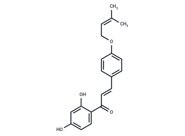 化合物 2',4'-Dihydroxy-4-prenyloxychalcone|T126321|TargetMol