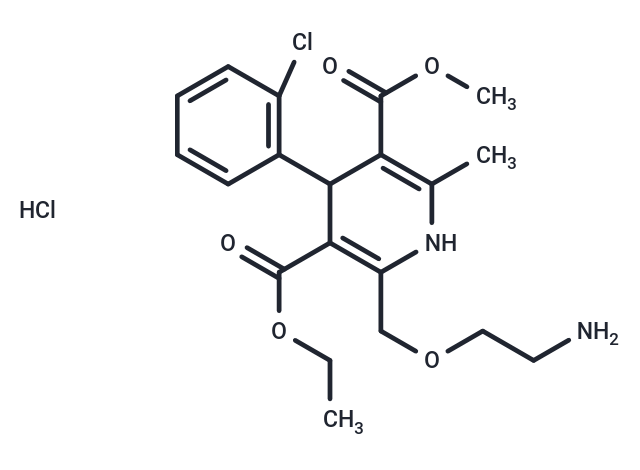 化合物 Amlodipine hydrochloride|T0231L|TargetMol