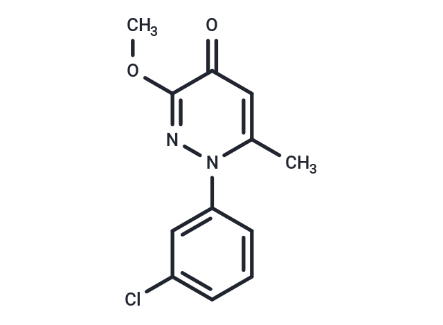 化合物 4(1H)-Pyridazinone, 1-(3-chlorophenyl)-3-methoxy-6-methyl-|T29420|TargetMol