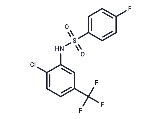 化合物 Benzenesulfonamide, N-(2-chloro-5-(trifluoromethyl)phenyl)-4-fluoro-|T30362|TargetMol