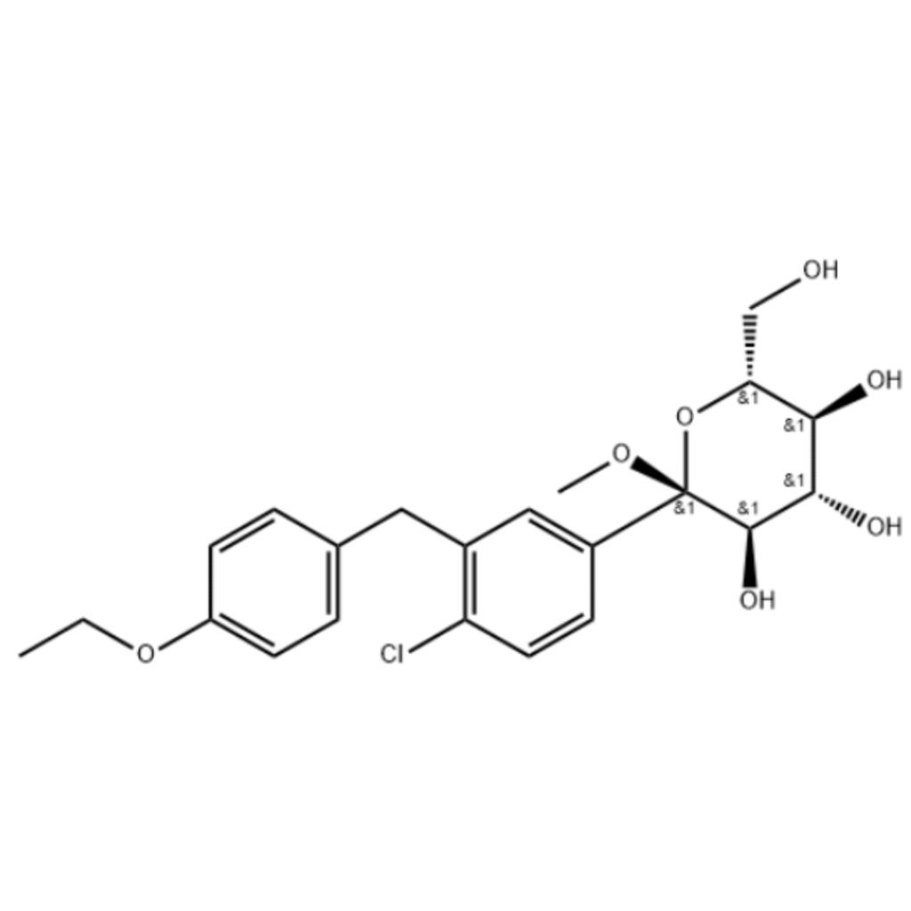 (2S,3R,4S,5S,6R)-2-(4-氯-3-(4-乙氧基苄基)苯基)-6-(羟甲基)-2-甲氧基四氢-2H-吡喃-3,4,5-三醇