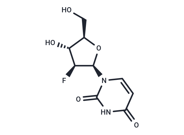 化合物 1-(2-Deoxy-2-fluoro-beta-D-arabinofuranosyl)uracil|TNU0014|TargetMol