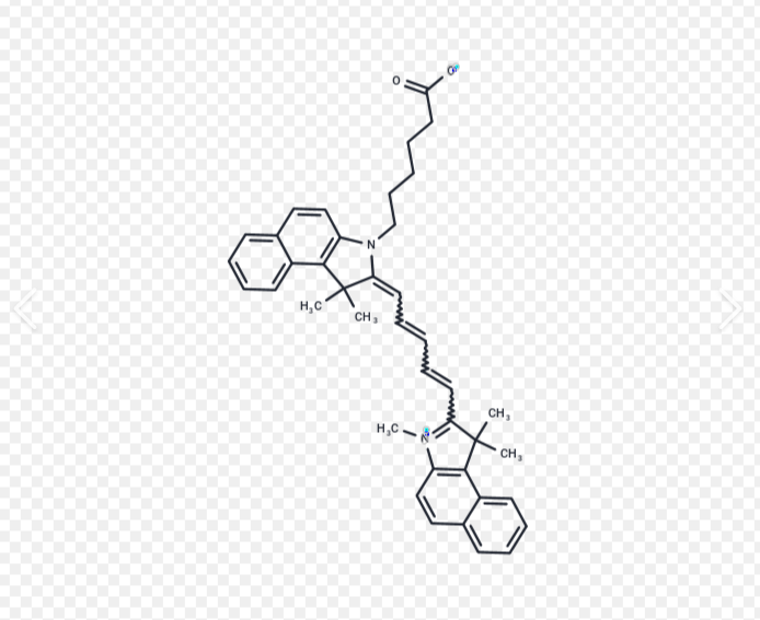 CY5.5-L-酪氨酸，CY5.5-L-Tyrosine，Cyanine 5.5 近红外荧光染料偶联 L - 酪氨酸