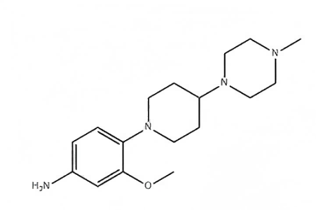 3-甲氧基-4-(4-(4-甲基哌嗪-1-基)哌啶-1-基)苯胺 1254058-34-8