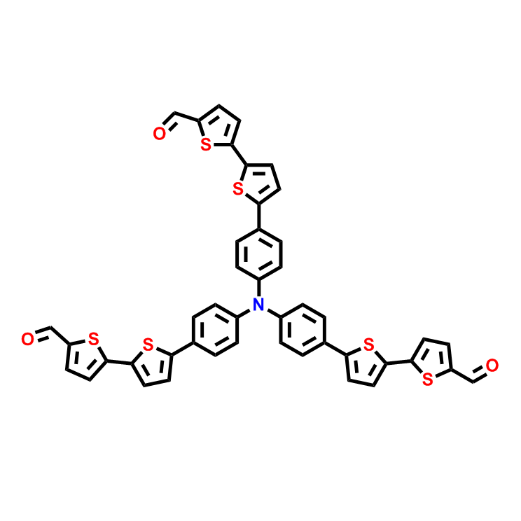 5',5''',5'''''-(氮杂三基(苯-4,1-二基))三(([2,2'-联噻吩]-5-甲醛))
