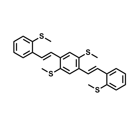 (2,5 - 双 [(E)-2-(甲硫基) 苯乙烯基]-1,4 - 亚苯基) 双 (甲硫醚)  1399690-78-8