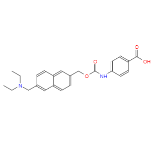 4-[[[[6-[(二乙氨基)甲基]-2-萘基]甲氧基]羰基]氨基]苯甲酸；199657-47-1